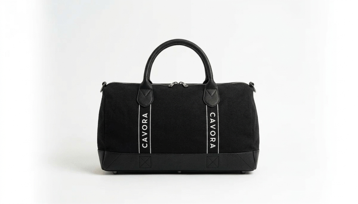 Cavora Estate Duffle Bag | Premium Canvas & Vegan Leather Travel Bag
