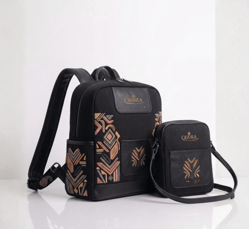 Aurum Backpack Combo Set | Premium Travel Backpack & Sling by Cavora - Cavora
