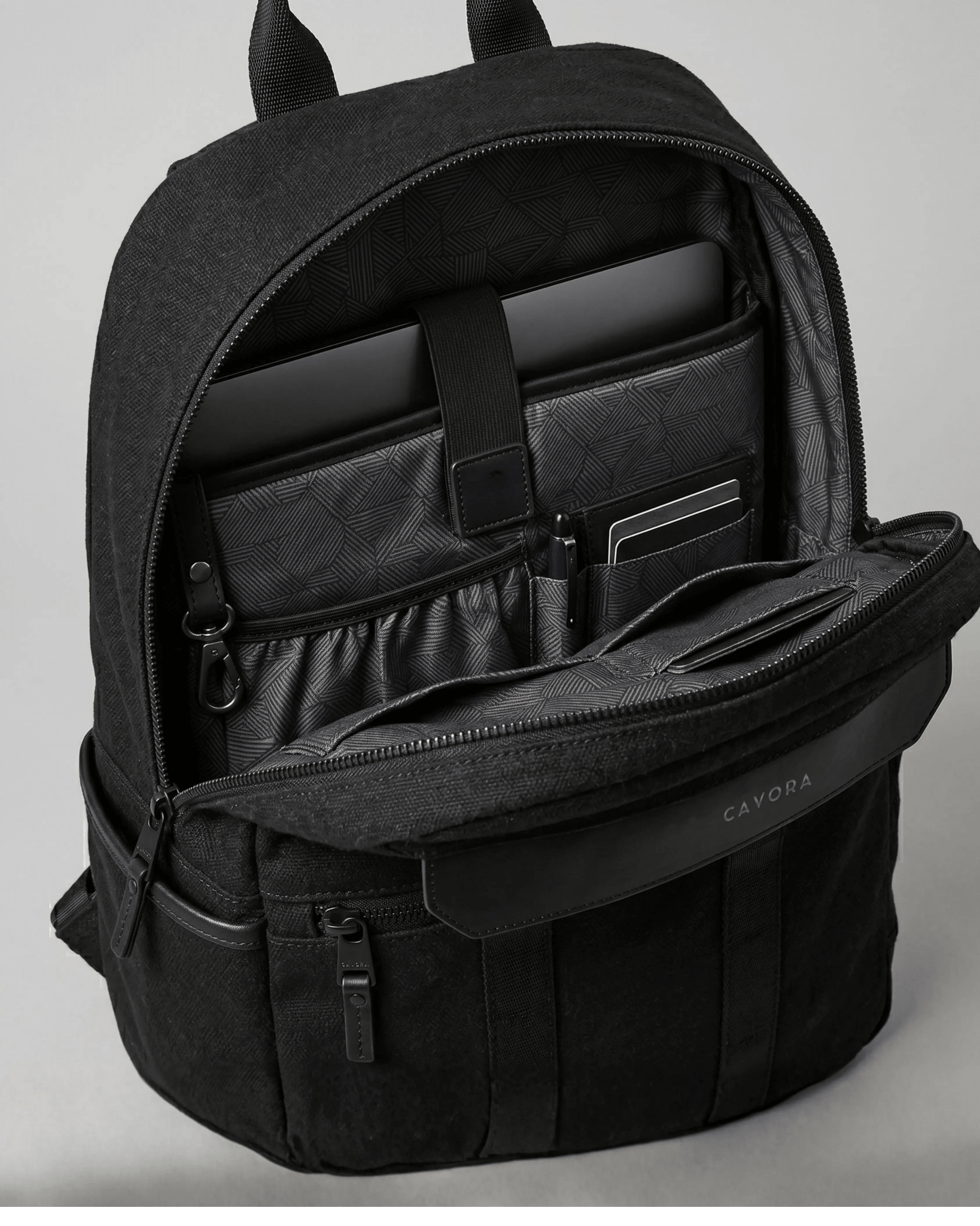 Canvas Laptop Backpack | Cavora Aeron Pack Minimal Work & Travel Bag - Cavora