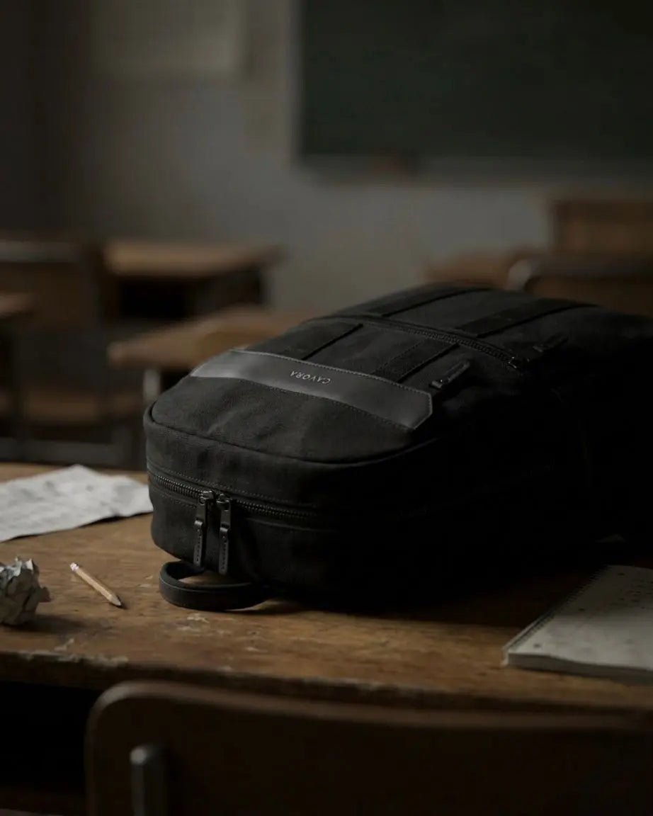 Canvas Laptop Backpack | Cavora Aeron Pack Minimal Work & Travel Bag - Cavora