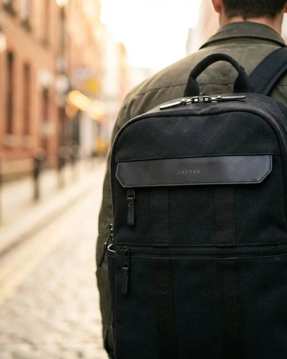 Canvas Laptop Backpack | Cavora Aeron Pack Minimal Work & Travel Bag - Cavora