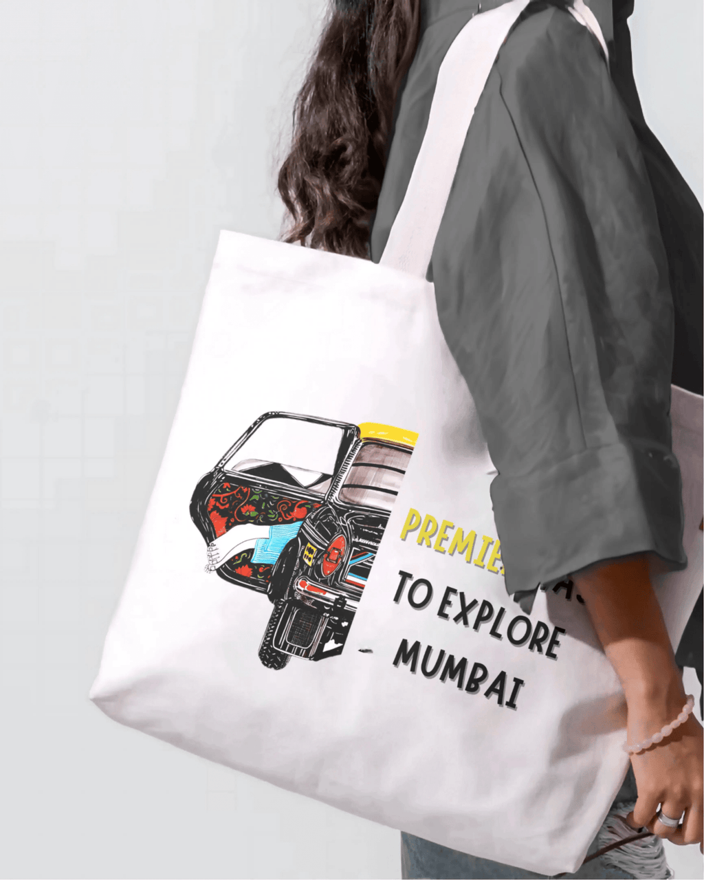 City Print Canvas Tote Bag – All City Tote - Cavora