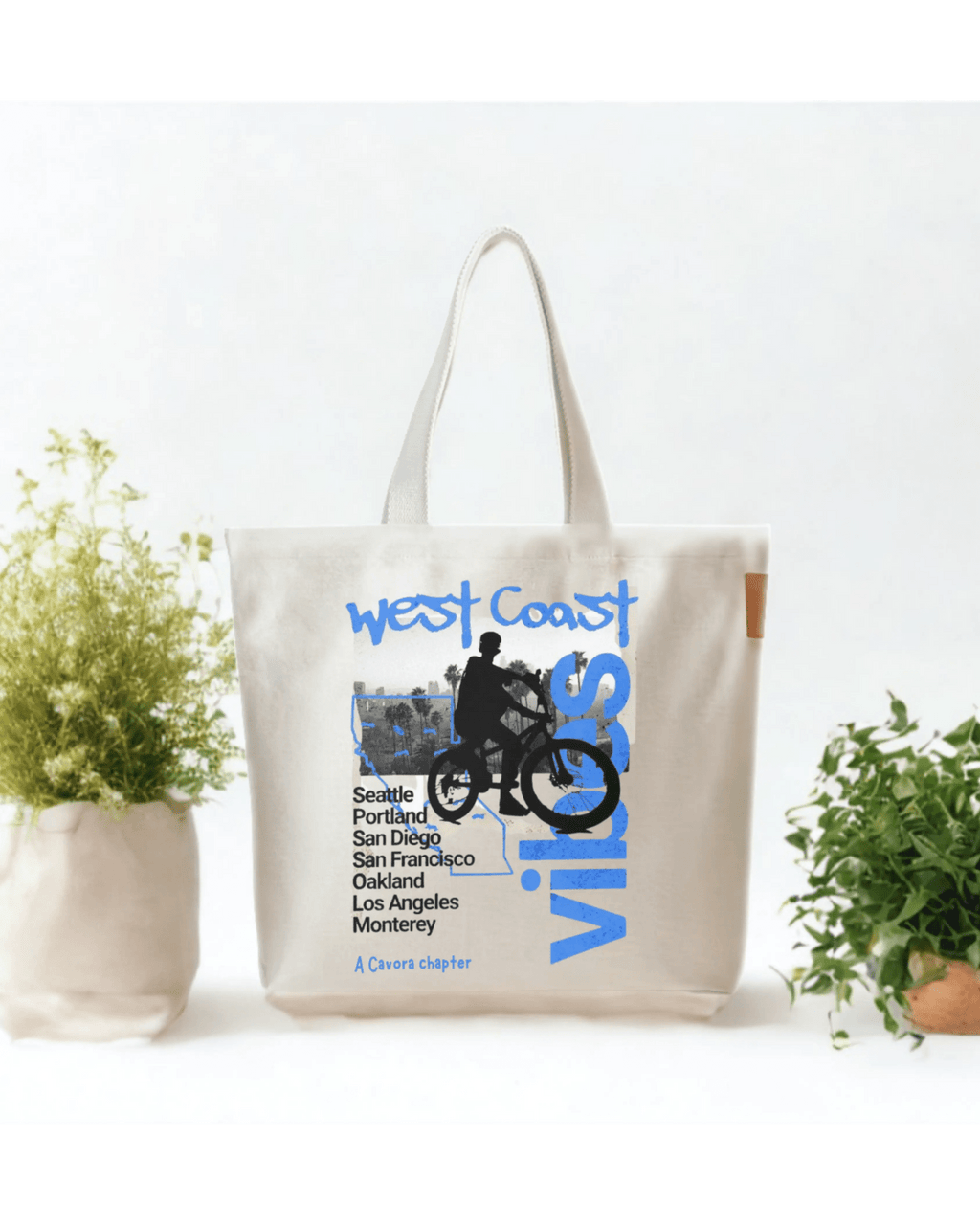 City Print Canvas Tote Bag – All City Tote - Cavora