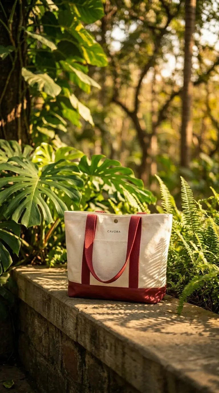Everyday Canvas Tote Bag – The Daily Haul Stylish Work Tote | Cavora