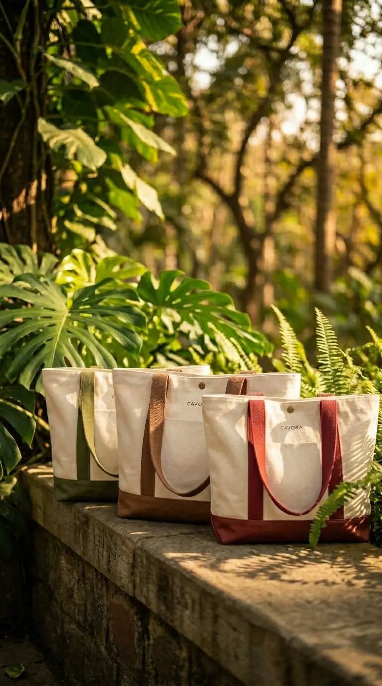 Everyday Canvas Tote Bag – The Daily Haul Stylish Work Tote | Cavora