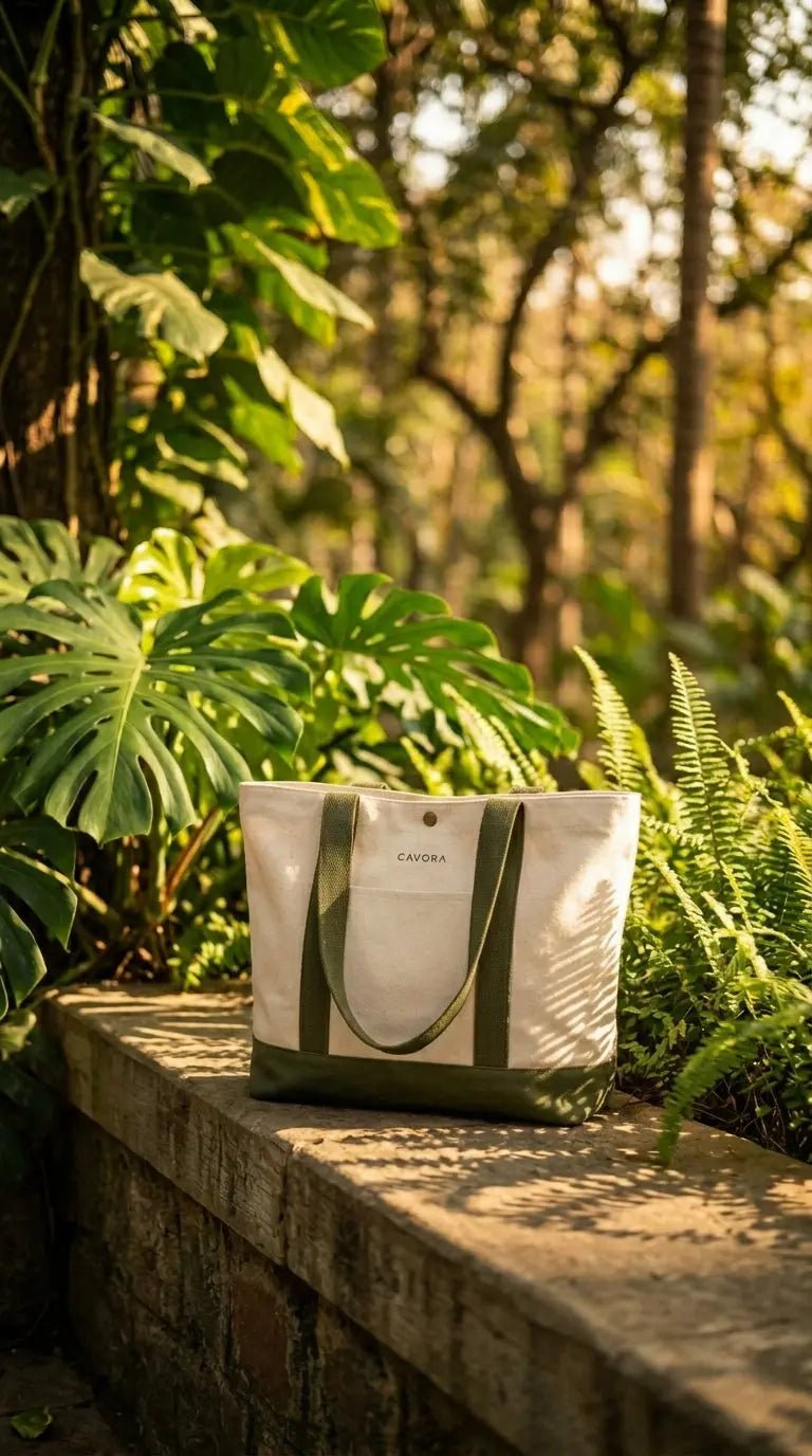 Everyday Canvas Tote Bag – The Daily Haul Stylish Work Tote | Cavora