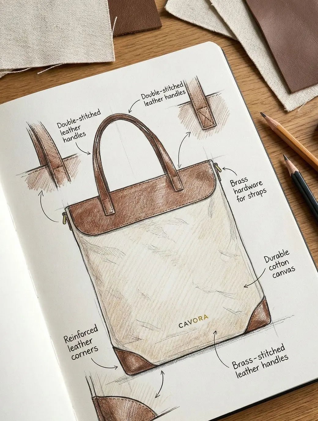 Everyday Canvas Tote Bag – The Dune Bag Stylish & Durable Carry | Cavora - Cavora