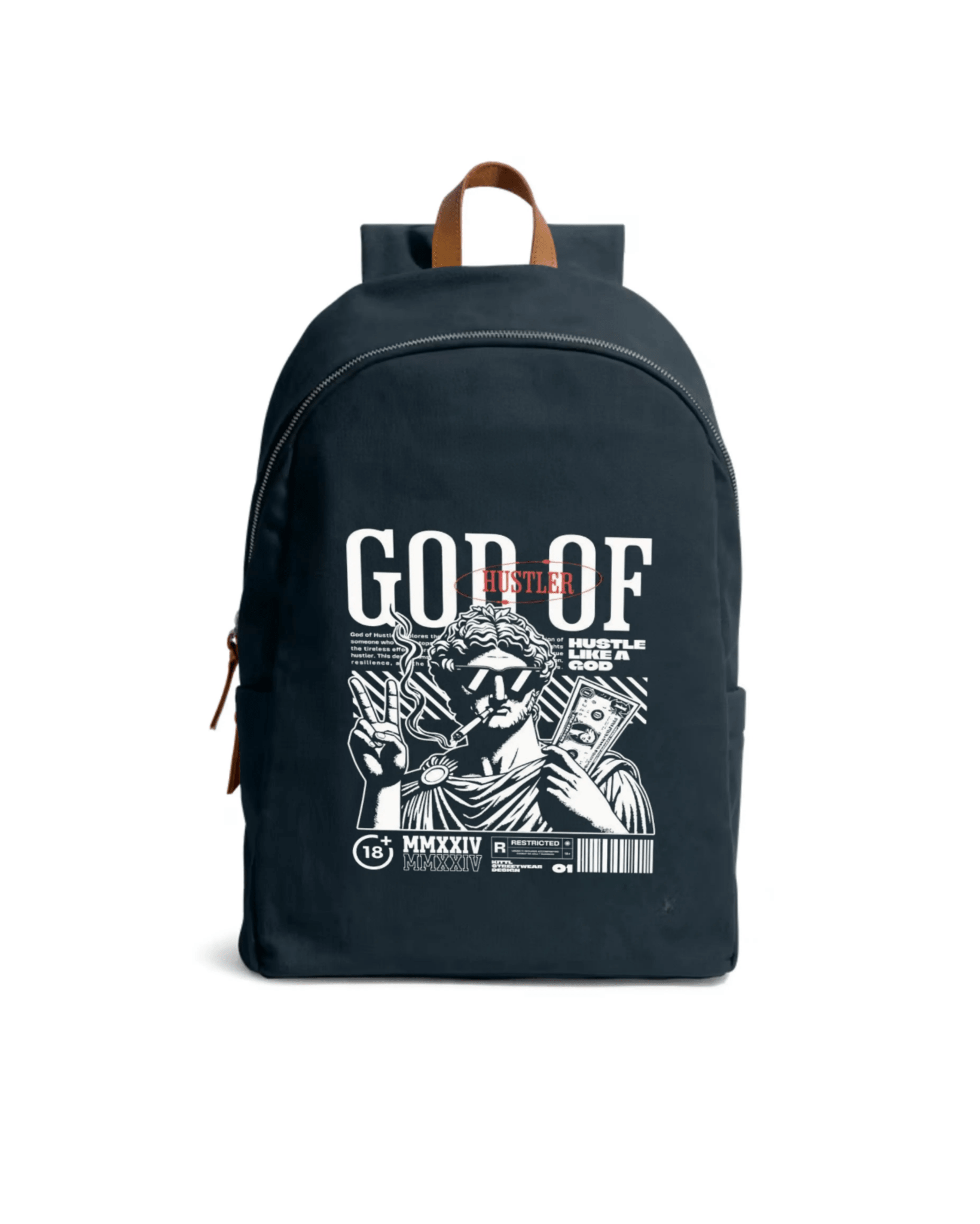 Graphic Canvas Backpack – Modo God of Hustle Backpack | Cavora