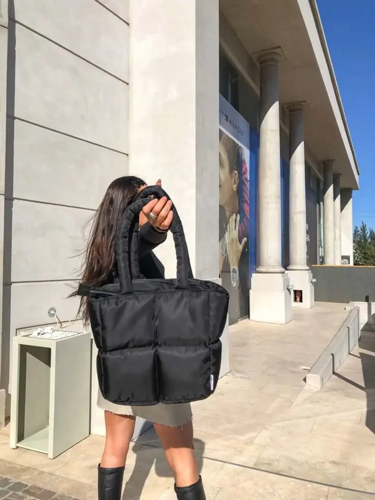 Lightweight Puffer Tote Bag – Nimbus Tote Stylish Quilted Carry | Cavora - Cavora