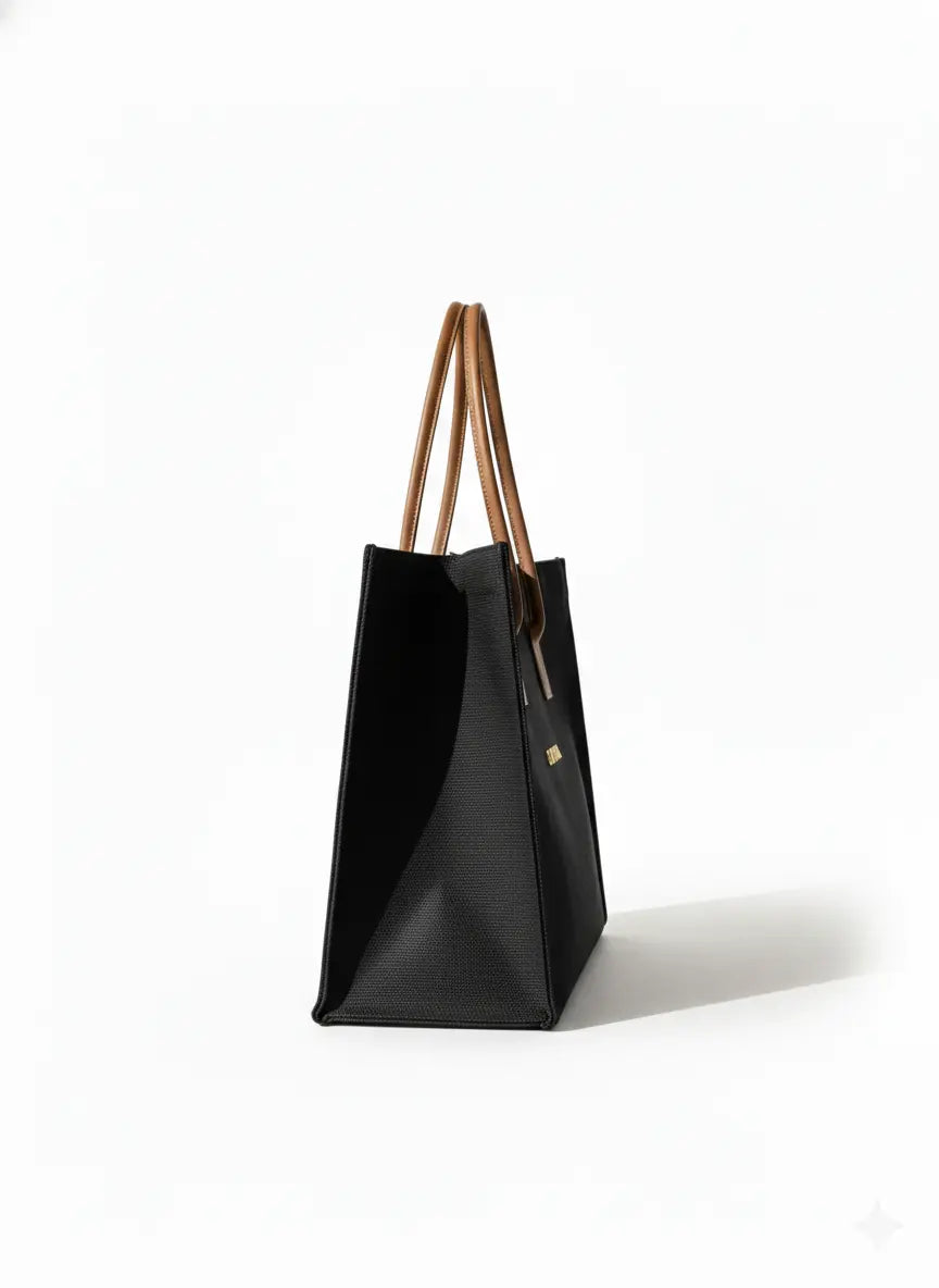Minimalist Canvas Tote Bag – Ombra Canvas Work Tote for Women | Cavora - Cavora