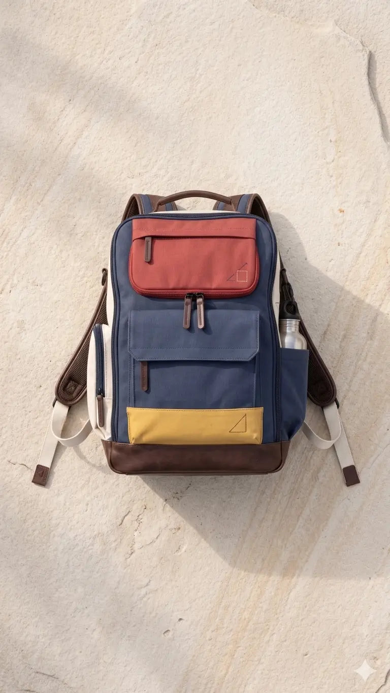 Premium Canvas Backpack | Cavora Kanto Minimal Laptop Backpack - Cavora