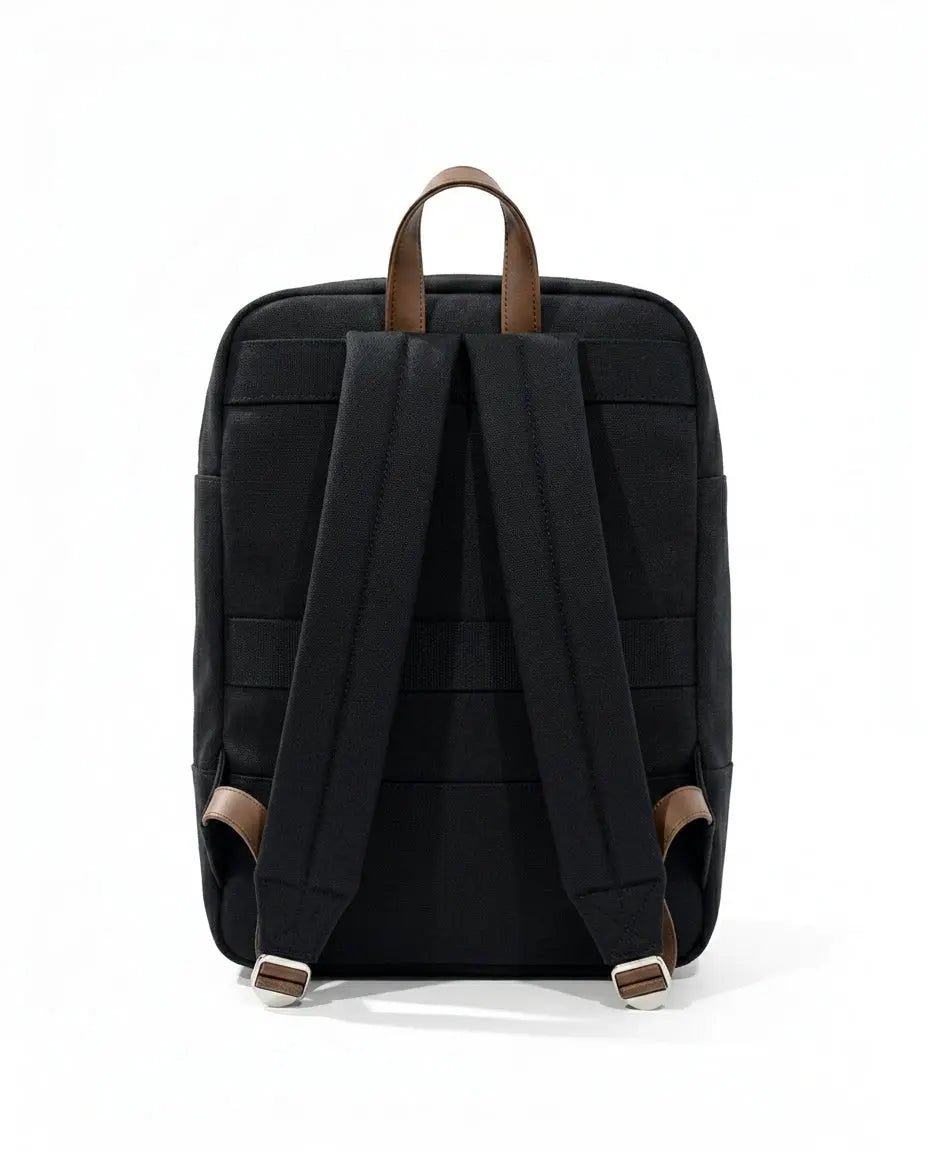 Premium Travel Backpack | Cavora Élan Stylish Black Canvas Backpack - Cavora