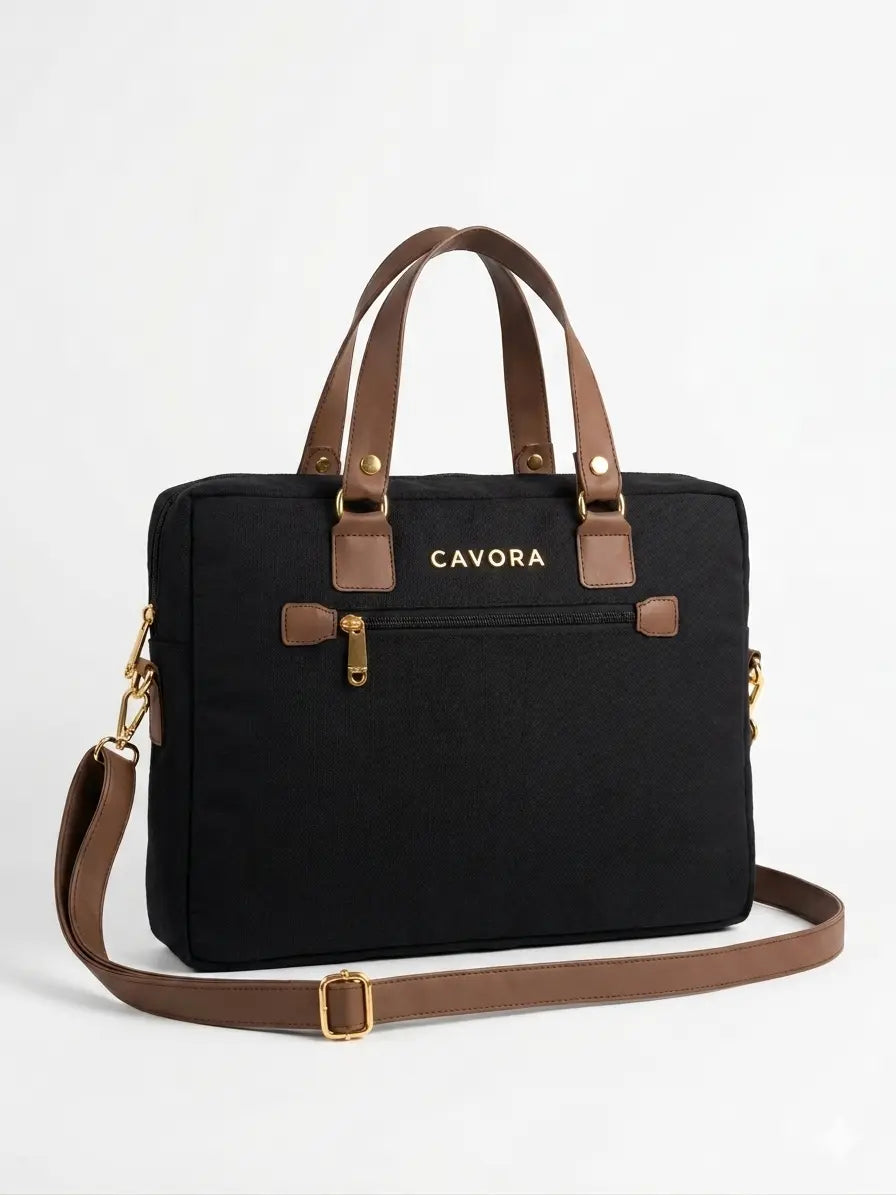 Regent Laptop Bag | Stylish Canvas Laptop Bag for Professionals - Cavora