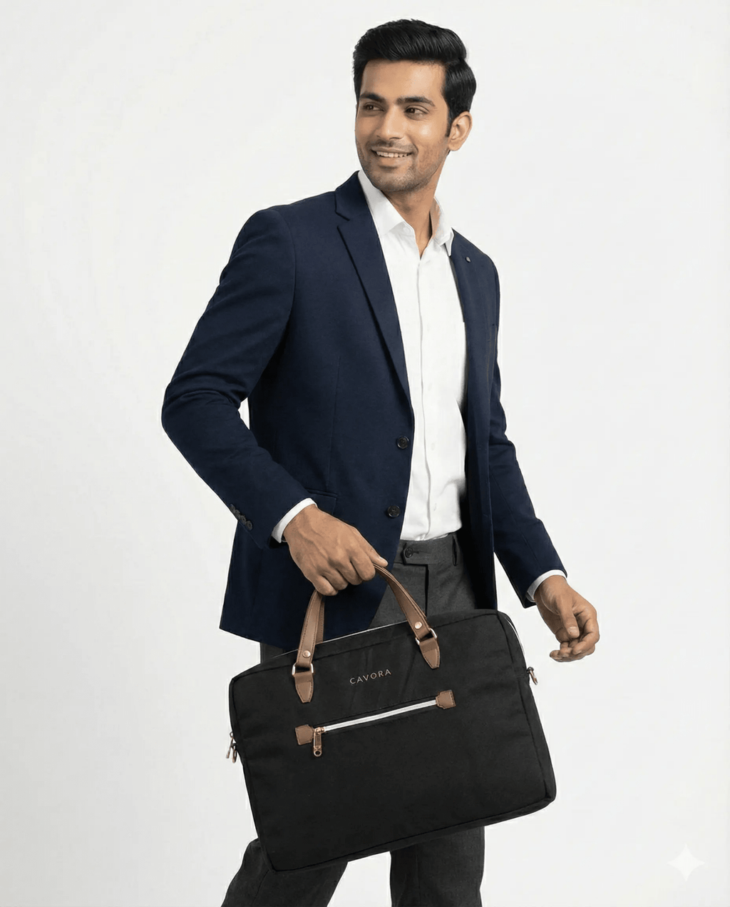Regent Laptop Bag | Stylish Canvas Laptop Bag for Professionals - Cavora