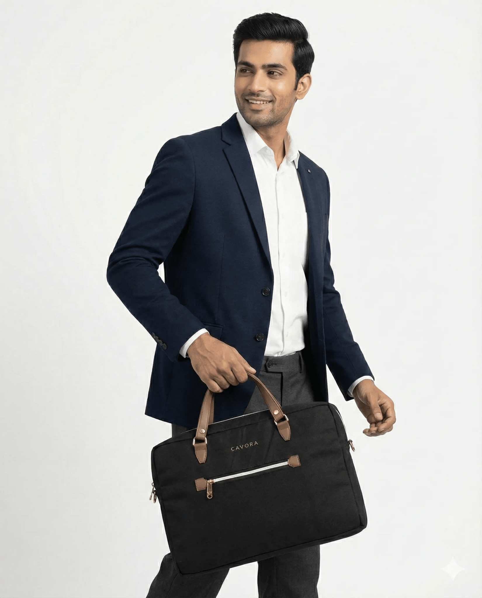 Regent Laptop Bag | Stylish Canvas Laptop Bag for Professionals - Cavora