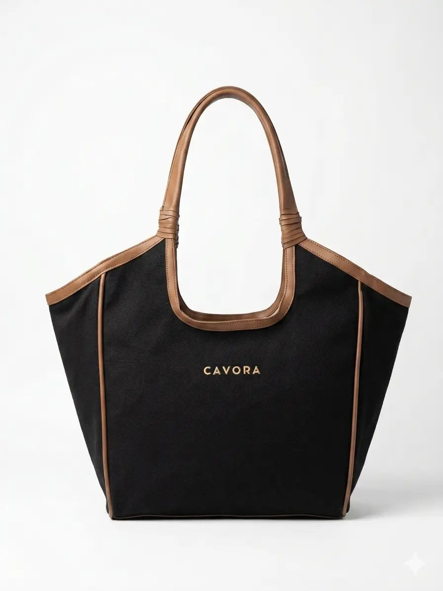 Women Tote Bag | Cavora RAAYA Tote – Premium Canvas Work & Everyday Bag - Cavora