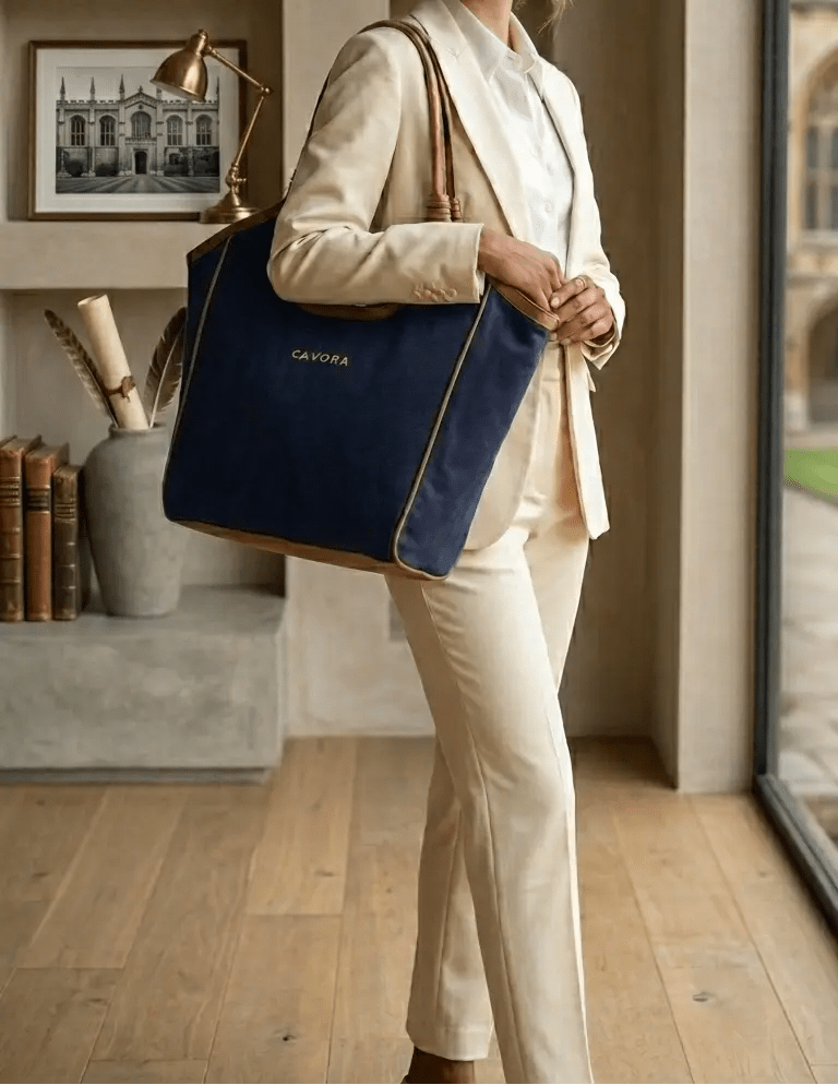 Women Tote Bag | Cavora RAAYA Tote – Premium Canvas Work & Everyday Bag - Cavora