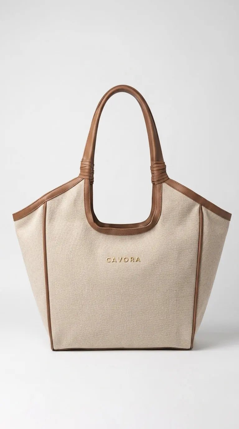 Women Tote Bag | Cavora RAAYA Tote – Premium Canvas Work & Everyday Bag - Cavora