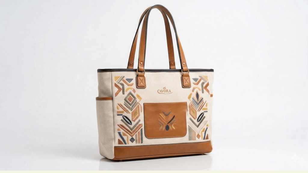 Women Tote Bag | Cavora Vistara Tote – Spacious Canvas Everyday Carry - Cavora